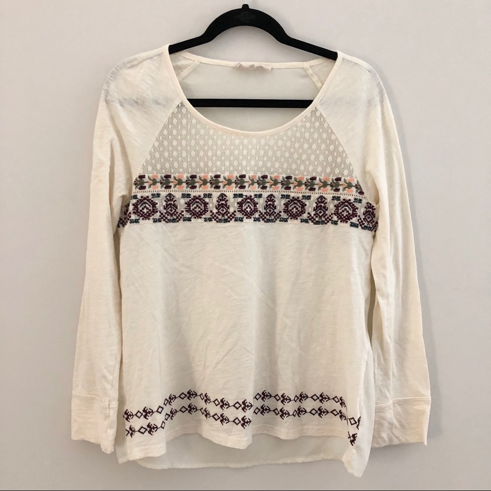 Altar’d State White Long Sleeve Blouse